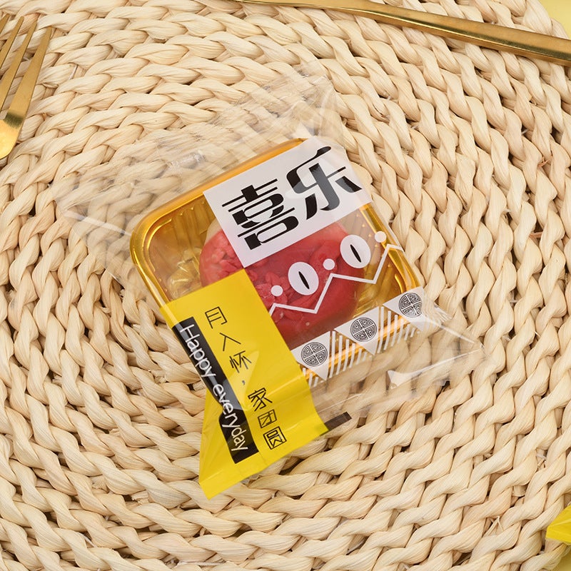 Mid-Autumn Moon Cake Bag 2024 Cantonese Moon Cake Flow Heart High Color Value Moon Cake Packaging Bag Small Bag - Image 4